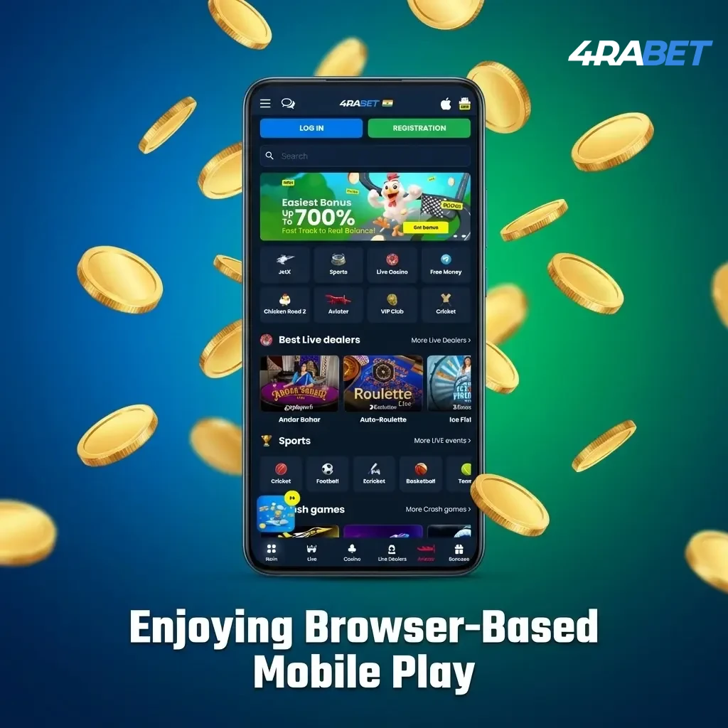 Playing a browser-based online casino crash game on a mobile phone without downloading an app.