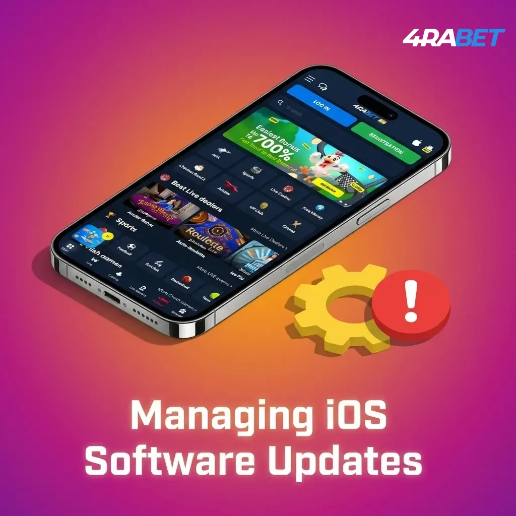 Guide on managing iOS software updates for a casino app in the Apple App Store.